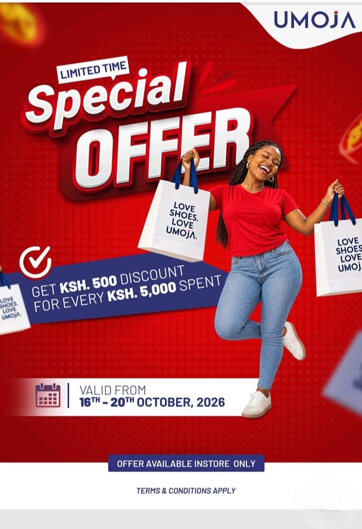 LIMITED TIME promotion 1 — Umoja Shoes Safari Centre Naivasha