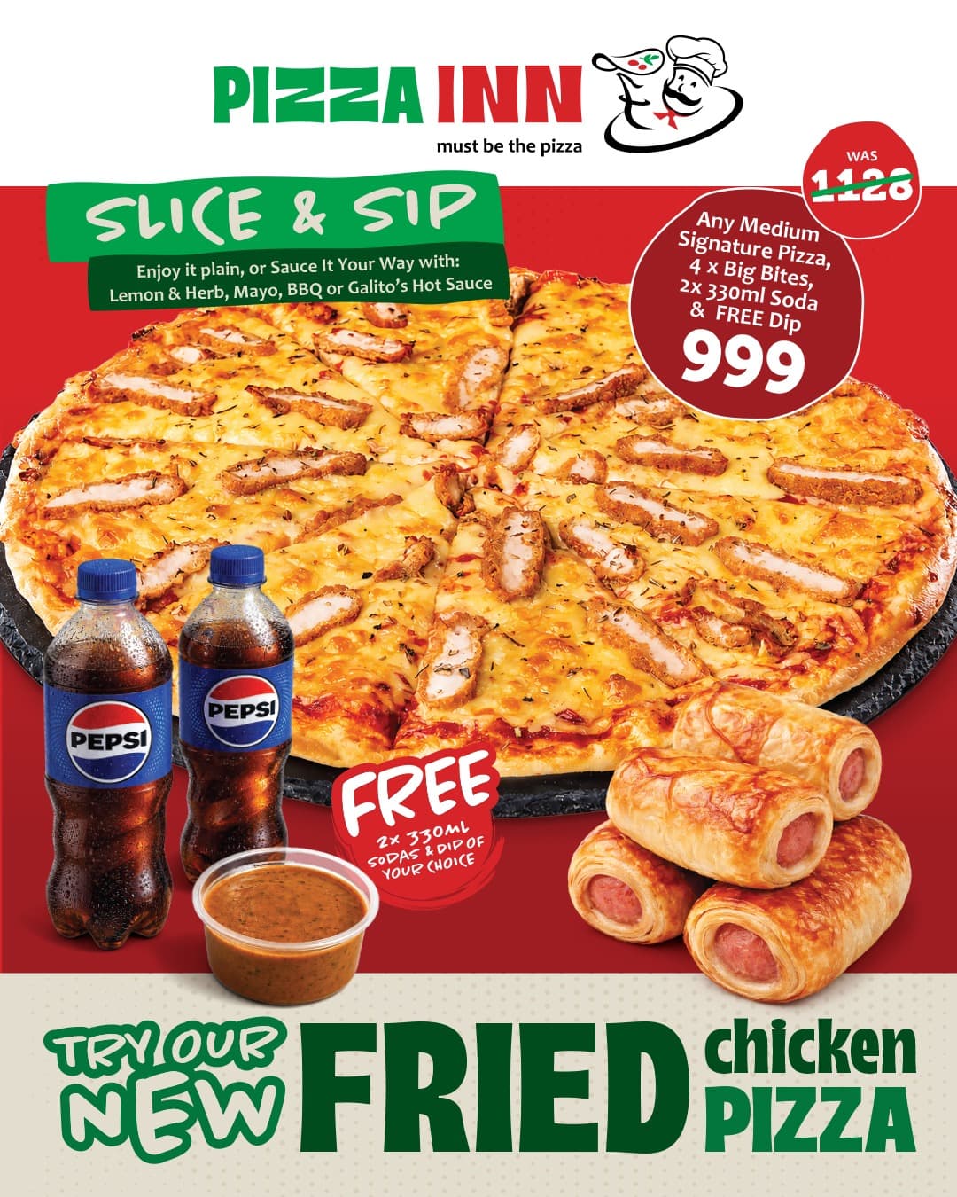 LIMITED TIME promotion 5 — Pizza Inn Safari Centre Naivasha
